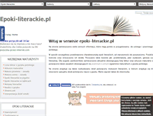 Tablet Screenshot of epoki-literackie.pl